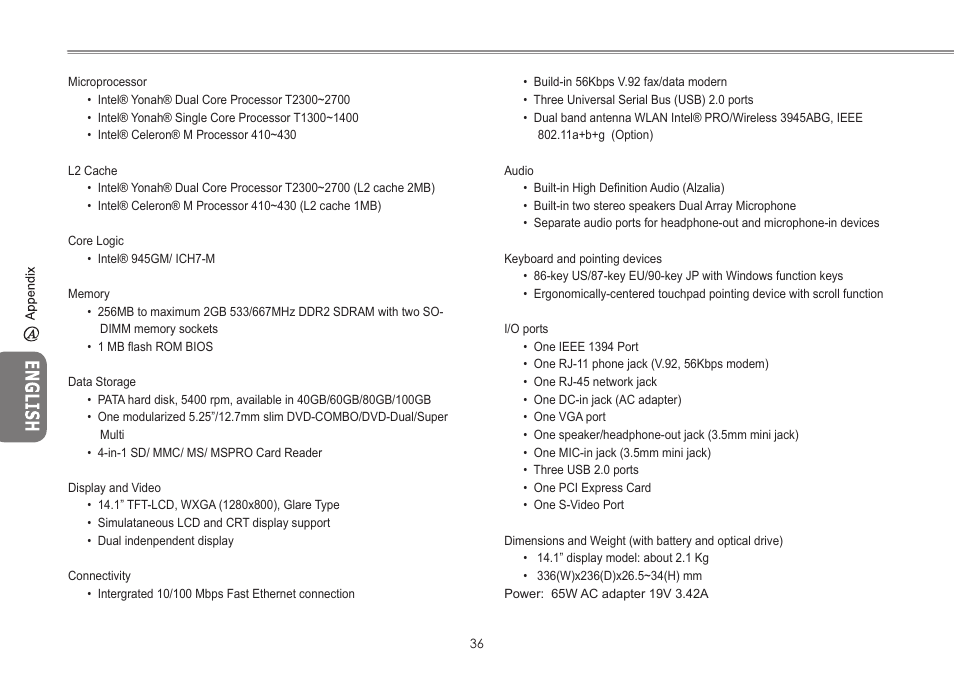 GIGABYTE W451U User Manual | Page 43 / 47