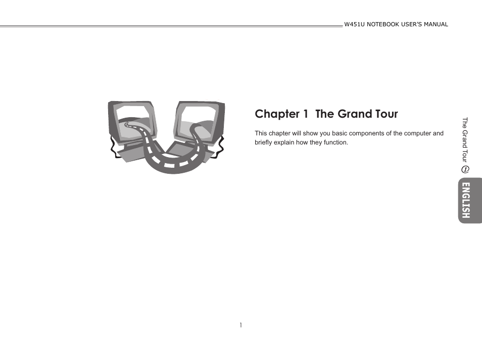 Chapter 1 the grand tour | GIGABYTE W451U User Manual | Page 8 / 47