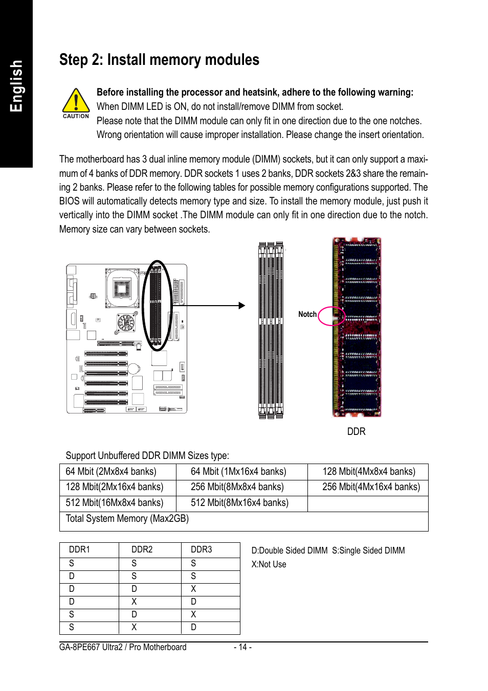 English | GIGABYTE AGP 4X(1.5V) User Manual | Page 18 / 112