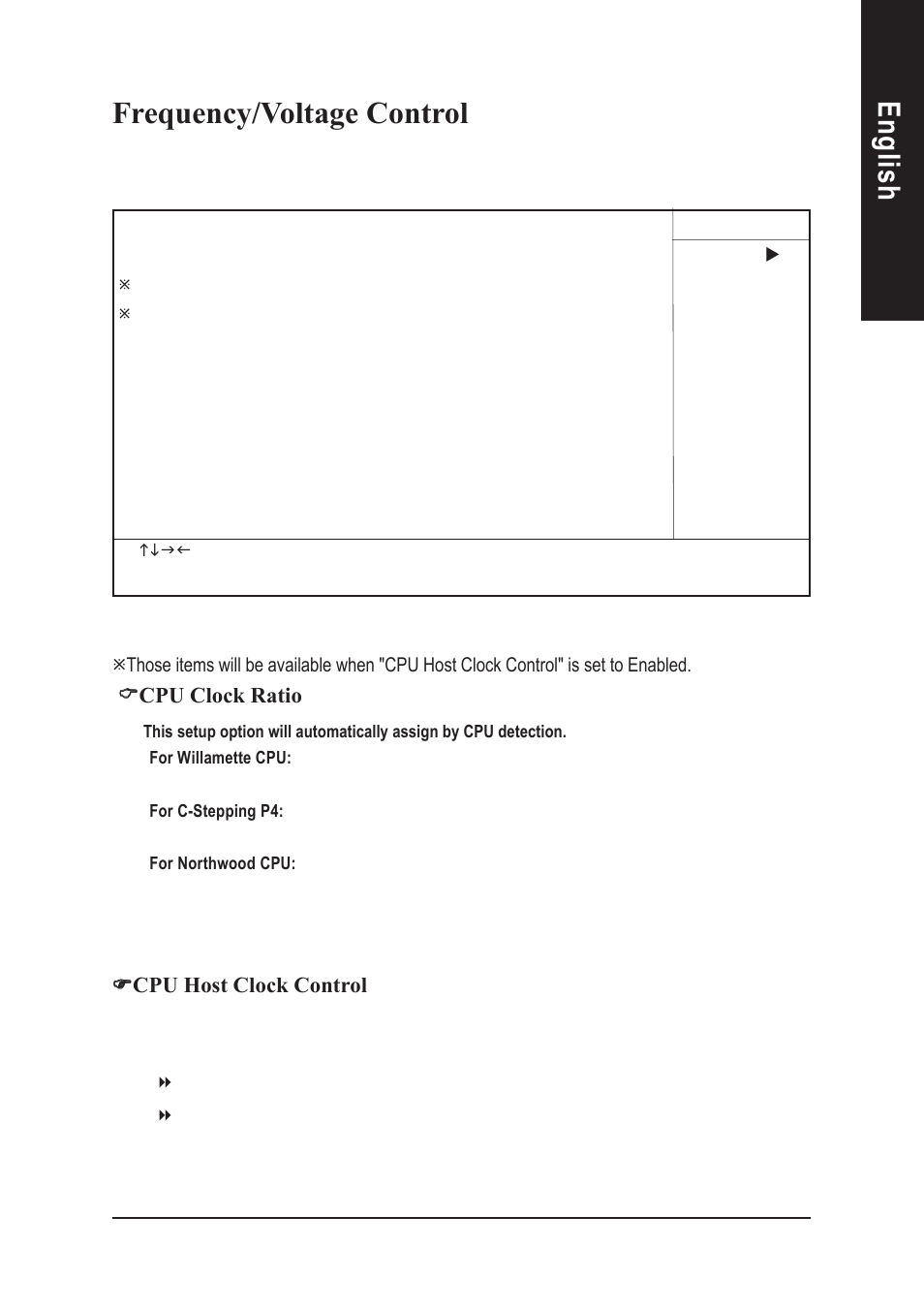 English frequency/voltage control | GIGABYTE AGP 4X(1.5V) User Manual | Page 59 / 112