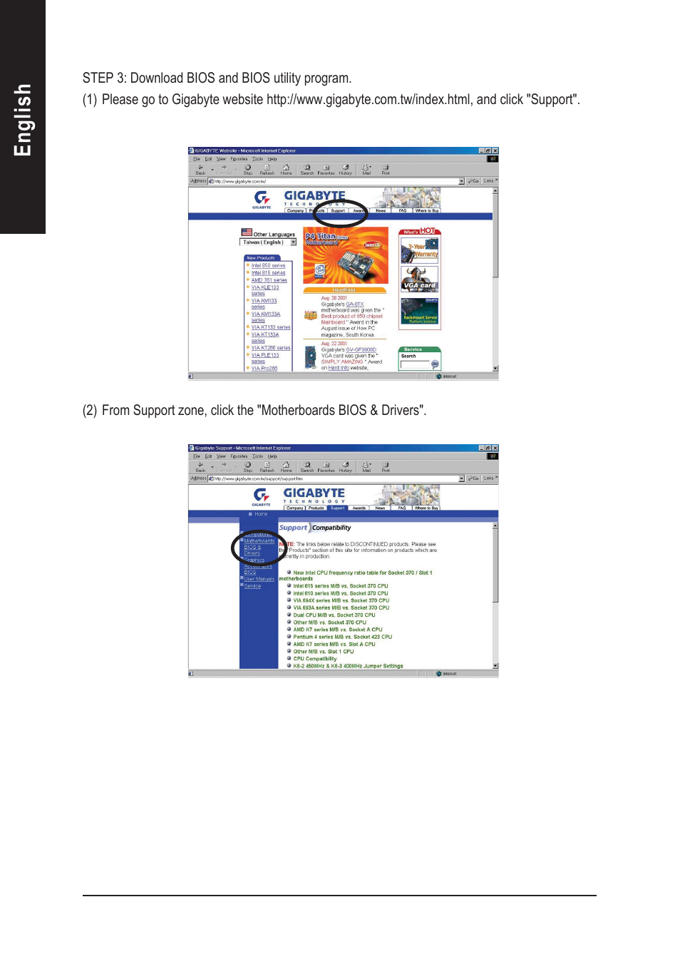 English | GIGABYTE AGP 4X(1.5V) User Manual | Page 74 / 112