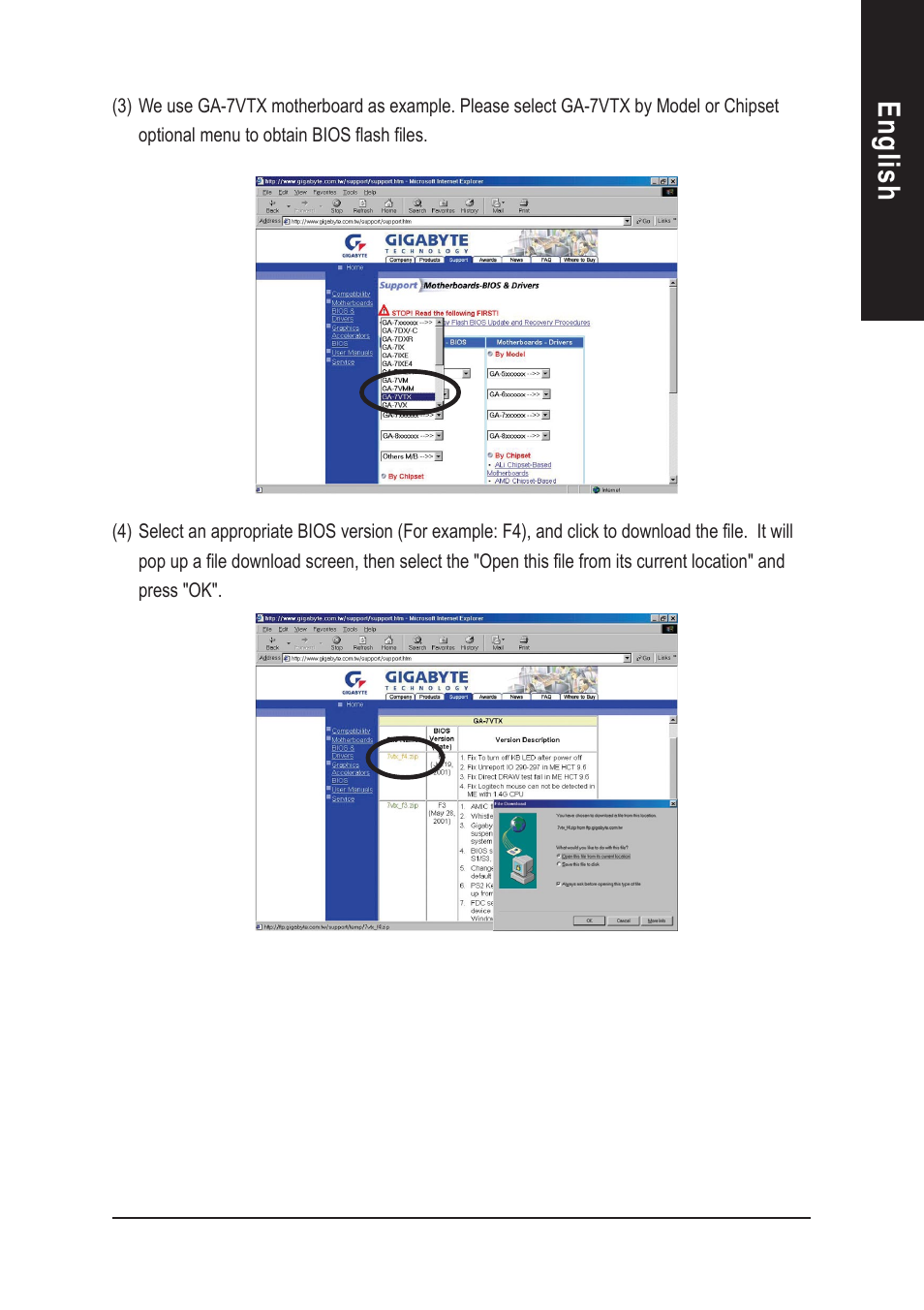 English | GIGABYTE AGP 4X(1.5V) User Manual | Page 75 / 112