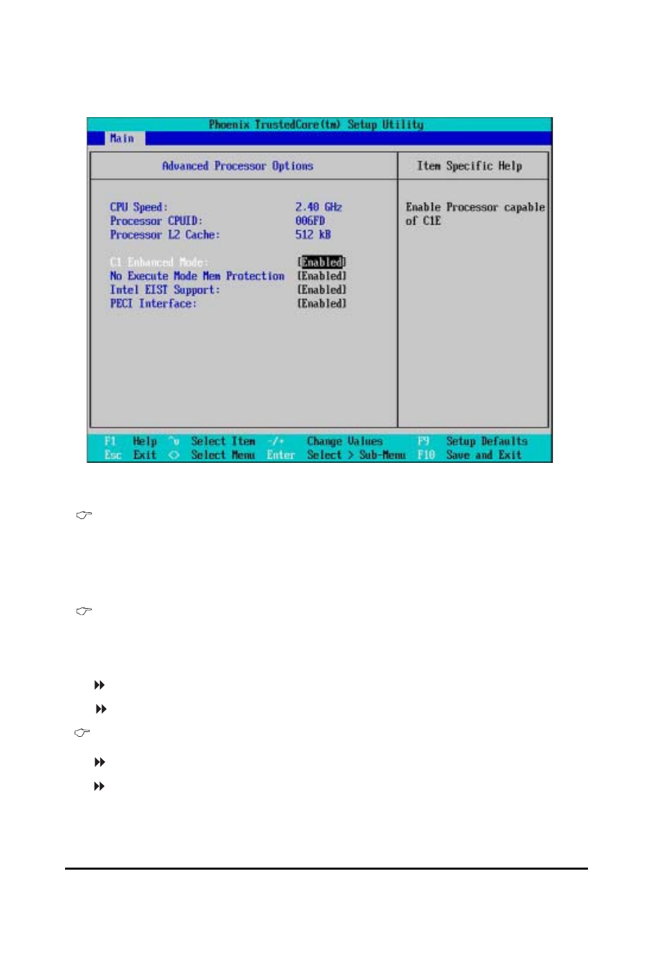 Advanced processor options | GIGABYTE Xeon Processor Motherboard GA-5YXS-RH User Manual | Page 29 / 54