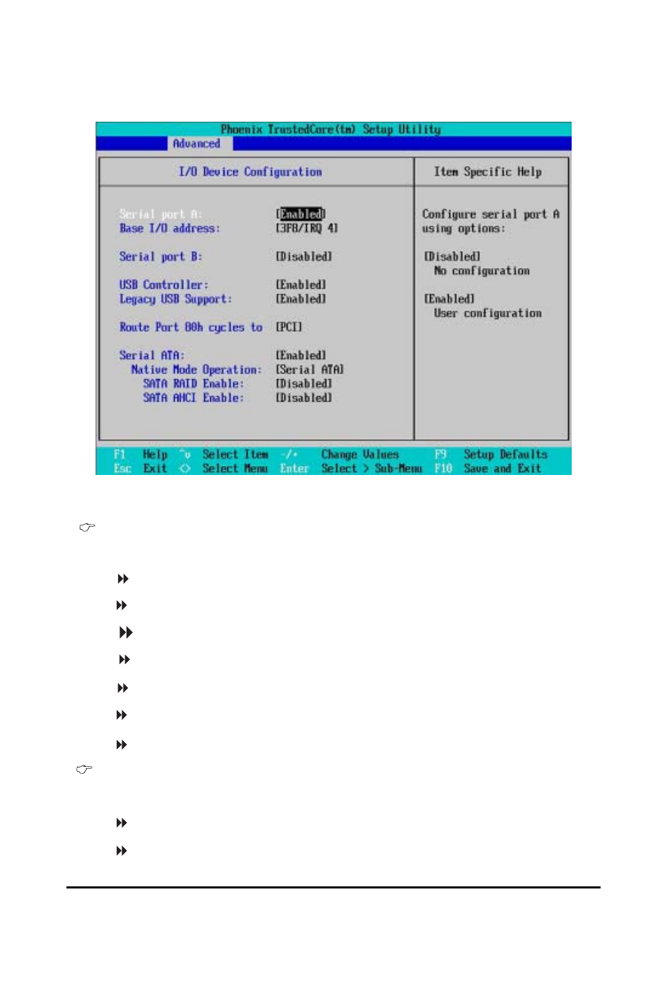 I/o device configuration | GIGABYTE Xeon Processor Motherboard GA-5YXS-RH User Manual | Page 35 / 54