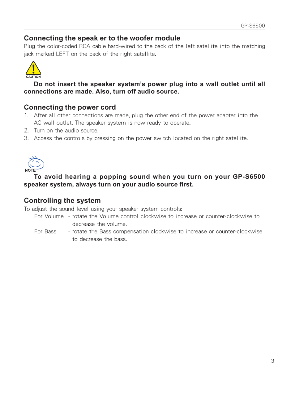GIGABYTE GP-S6500 User Manual | Page 3 / 6