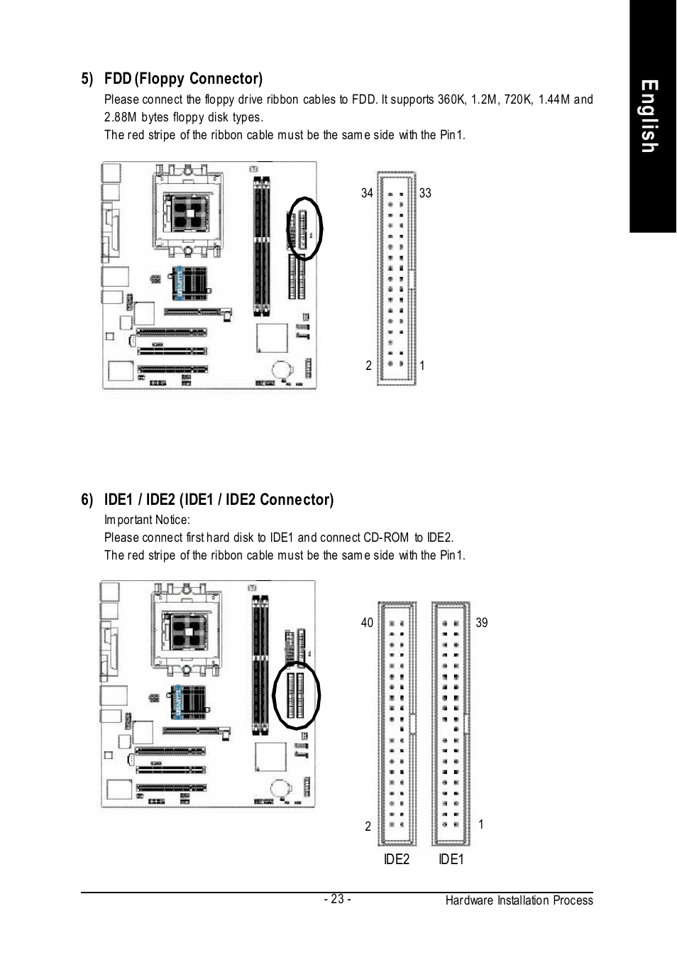 English | GIGABYTE GA-K8VM800M User Manual | Page 23 / 96