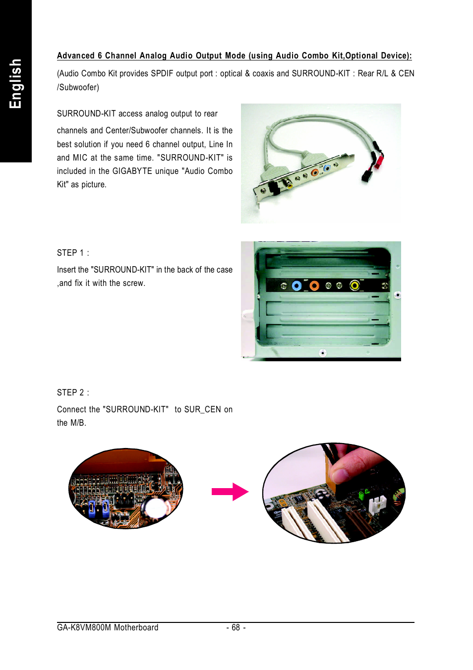 English | GIGABYTE GA-K8VM800M User Manual | Page 68 / 96