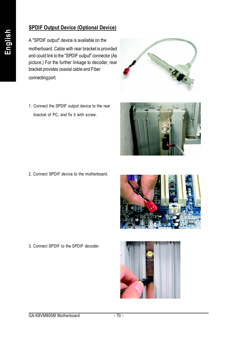 English | GIGABYTE GA-K8VM800M User Manual | Page 70 / 96