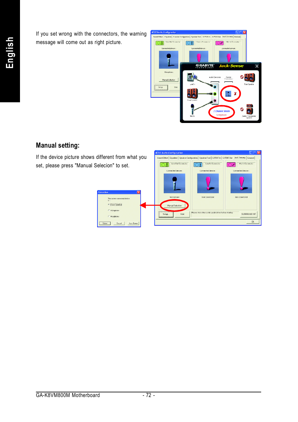 English | GIGABYTE GA-K8VM800M User Manual | Page 72 / 96