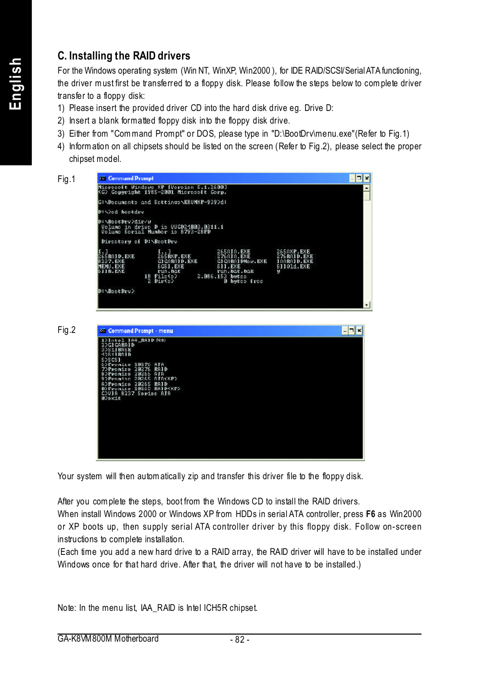 English | GIGABYTE GA-K8VM800M User Manual | Page 82 / 96