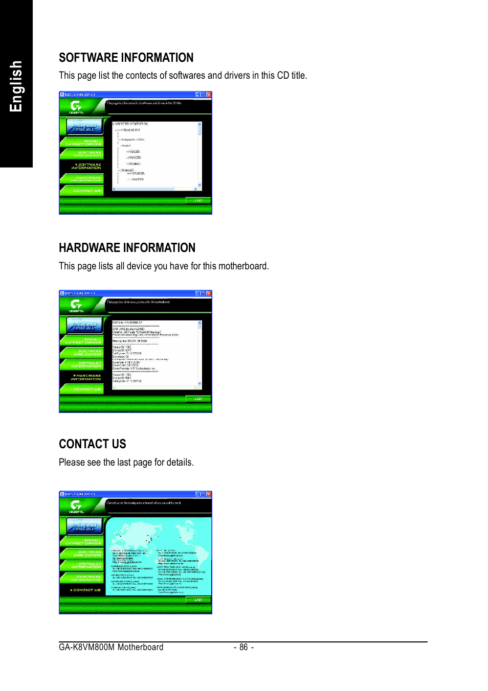 English | GIGABYTE GA-K8VM800M User Manual | Page 86 / 96