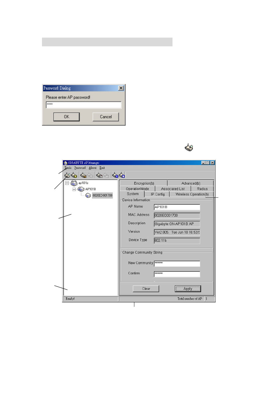 2. using the access point manager | GIGABYTE GN-AP101B User Manual | Page 17 / 39