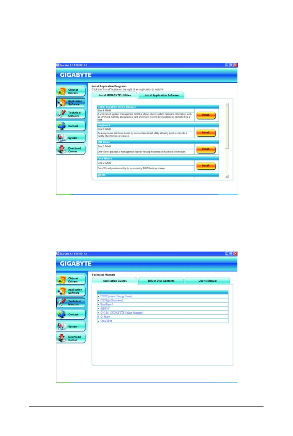 2 application software, 3 technical manuals | GIGABYTE GA-P31-ES3G User Manual | Page 54 / 84