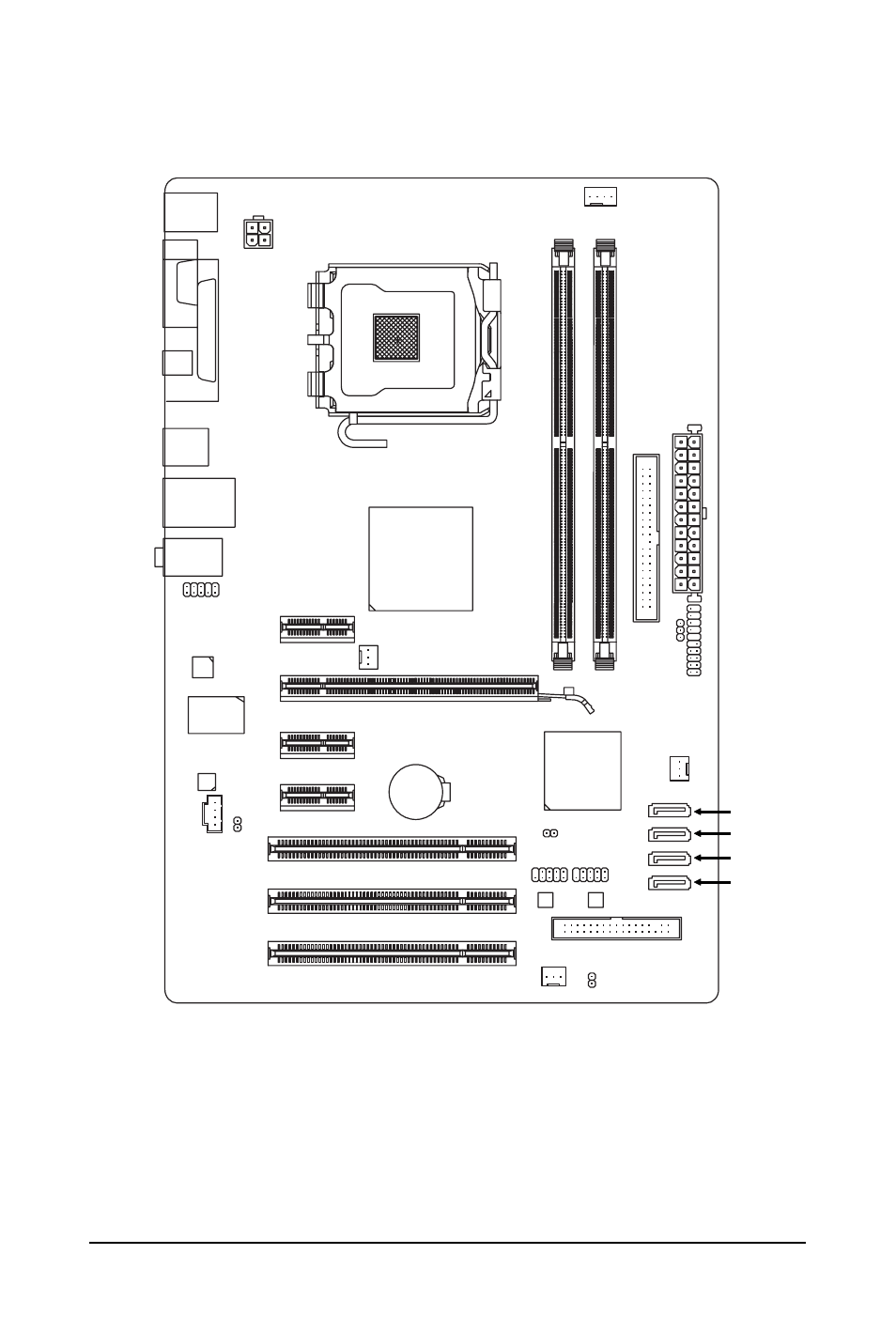 Ga-p31-es3g motherboard layout, Ga-p31-es3g | GIGABYTE GA-P31-ES3G User Manual | Page 7 / 84