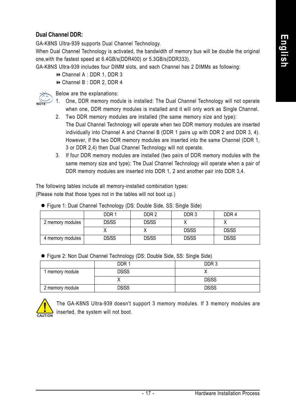 English | GIGABYTE GA-K8NS ULTRA-939 User Manual | Page 17 / 96