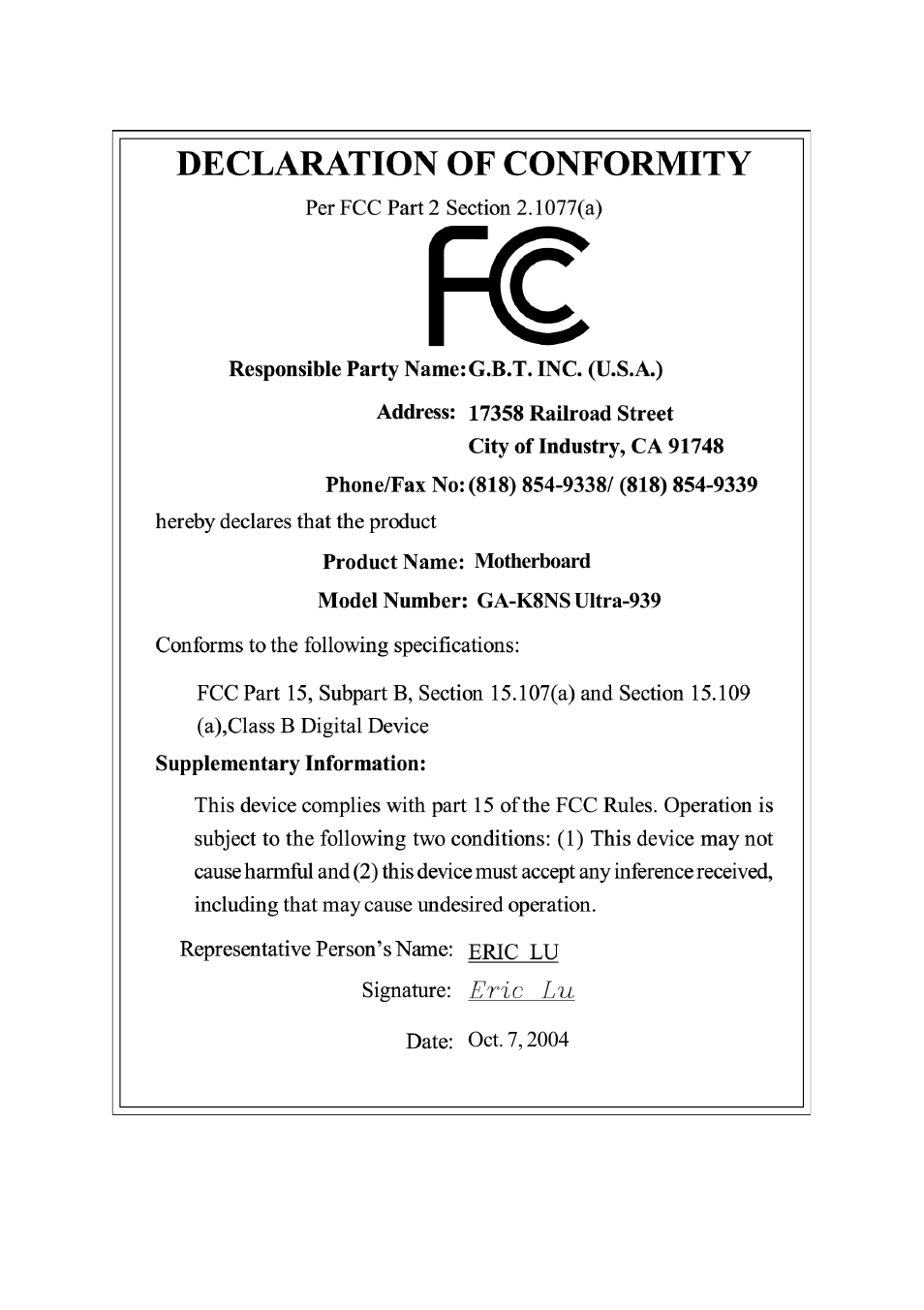 GIGABYTE GA-K8NS ULTRA-939 User Manual | Page 3 / 96