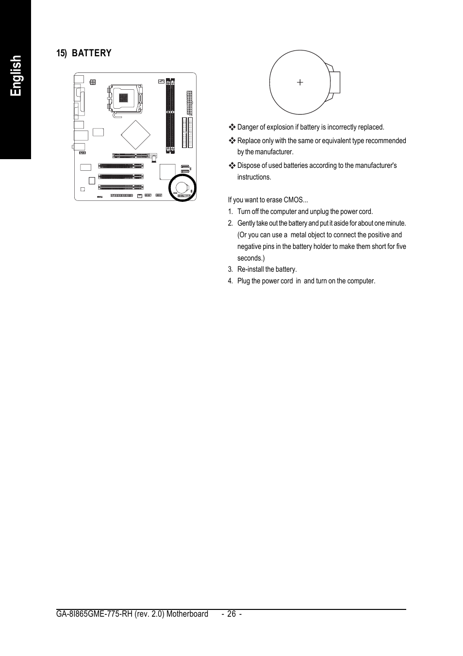 English | GIGABYTE GA-8I865GME-775-RH User Manual | Page 26 / 64