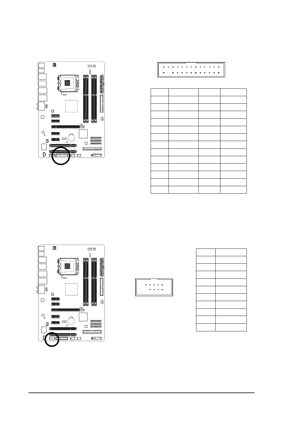 16) lpt (parallel port header), 17) coma (serial port header, white) | GIGABYTE GA-EP45-UD3LR User Manual | Page 30 / 112