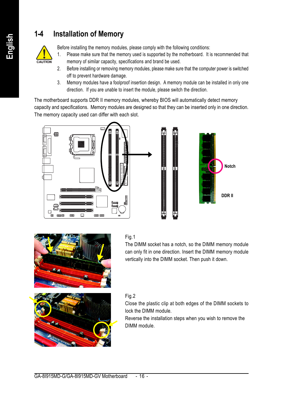English | GIGABYTE GA-8I915MD-GV User Manual | Page 16 / 80