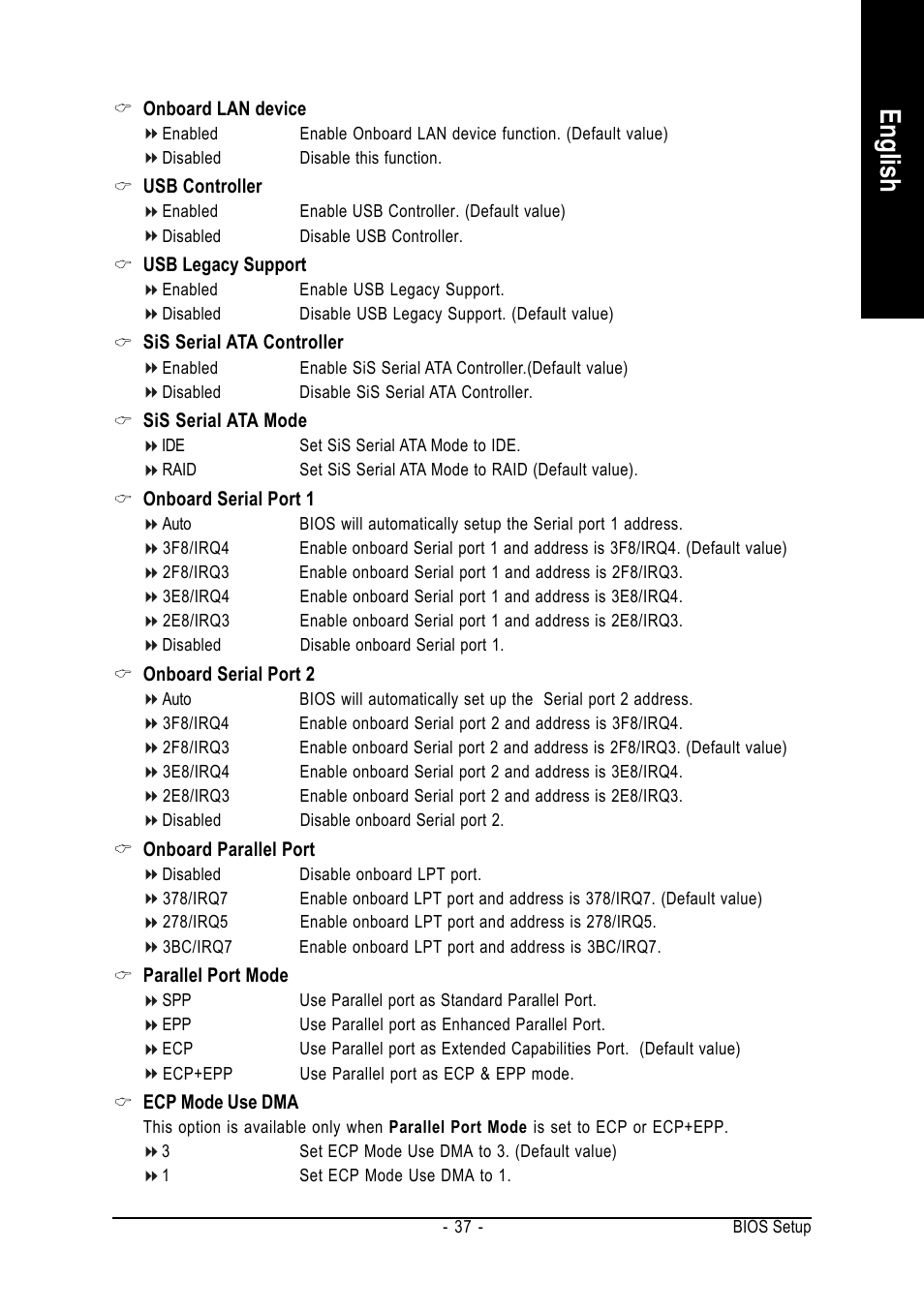 English | GIGABYTE GA-8S661FXM-775 User Manual | Page 37 / 88