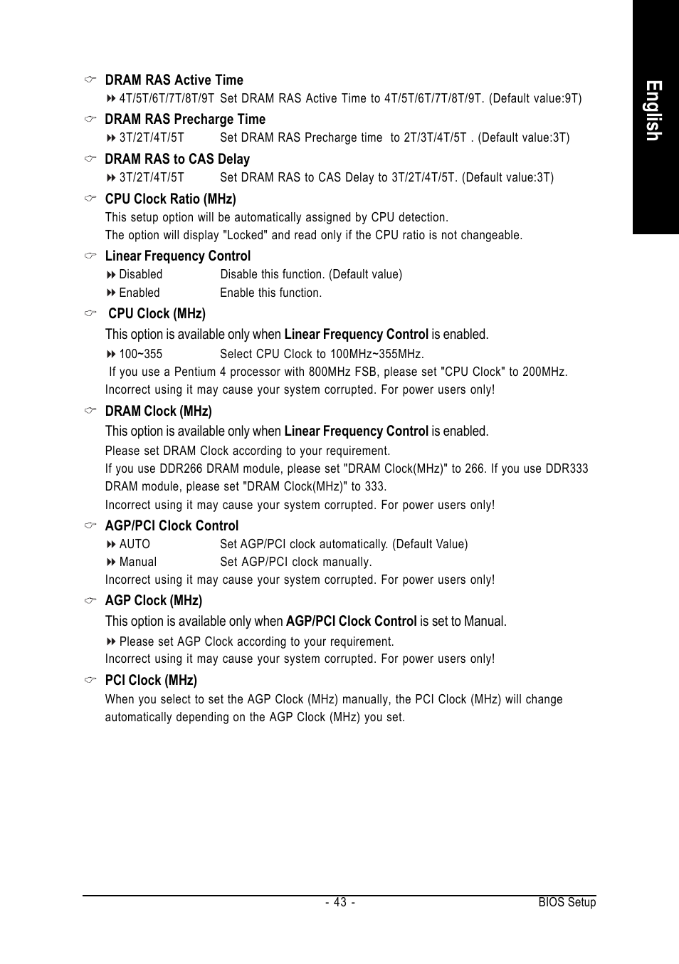 English | GIGABYTE GA-8S661FXM-775 User Manual | Page 43 / 88