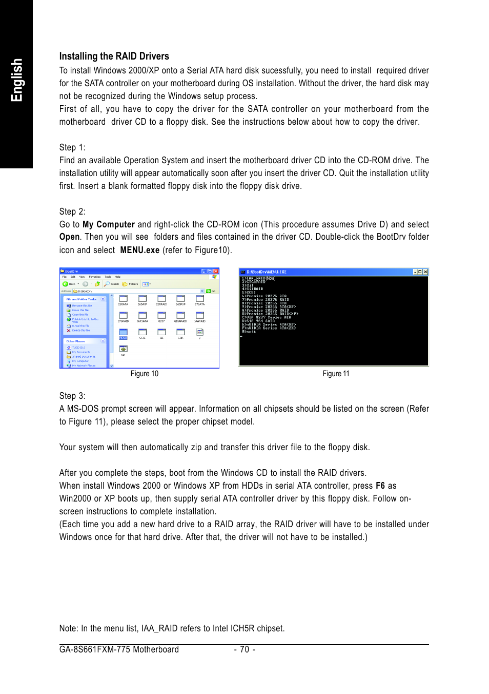 English | GIGABYTE GA-8S661FXM-775 User Manual | Page 70 / 88