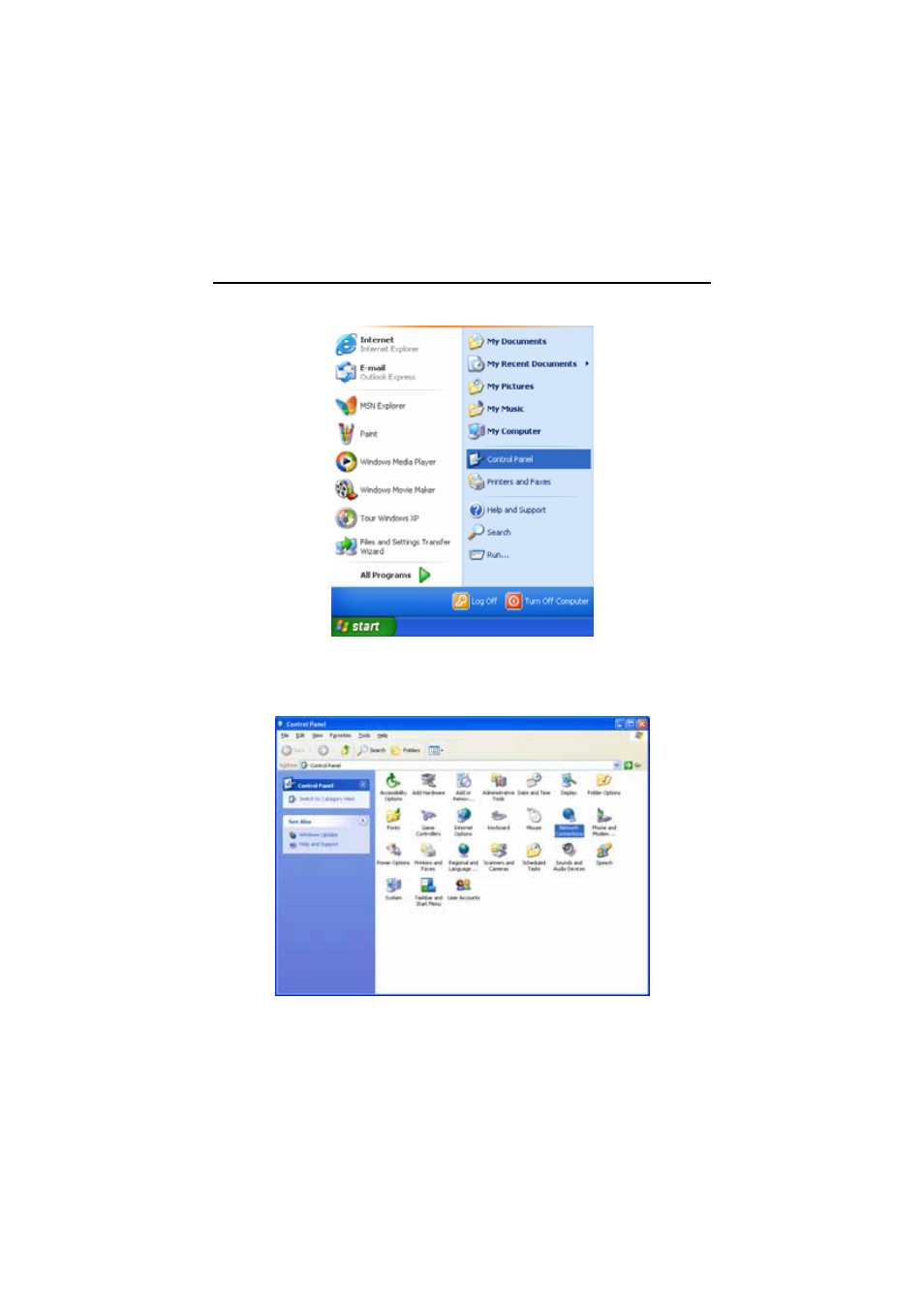 Set tcp/ip under windows xp, Configuring settings under windows xp | GIGABYTE GN-B41G User Manual | Page 20 / 84