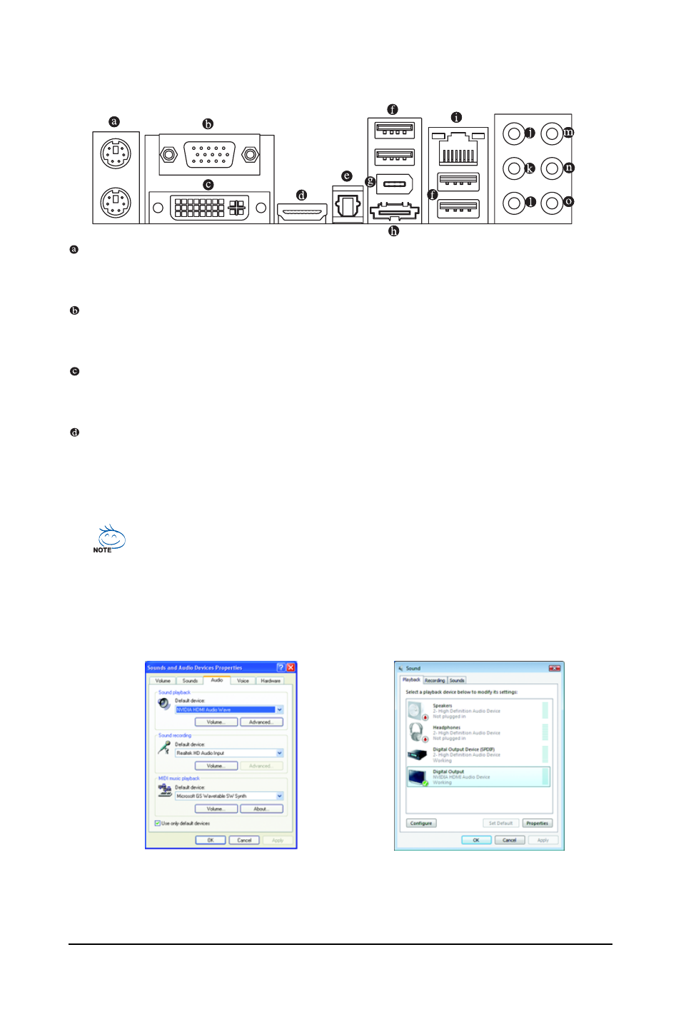 6 back panel connectors | GIGABYTE LGA775 Socket Motherboard for Intel GA-73PVM-S2H User Manual | Page 20 / 100