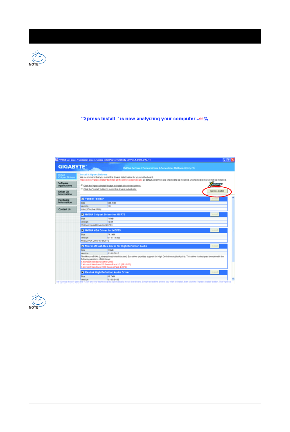 E_d_73pvm-s2h_1003.pdf, Chapter 3 drivers installation, 1 installing chipset drivers | GIGABYTE LGA775 Socket Motherboard for Intel GA-73PVM-S2H User Manual | Page 57 / 100