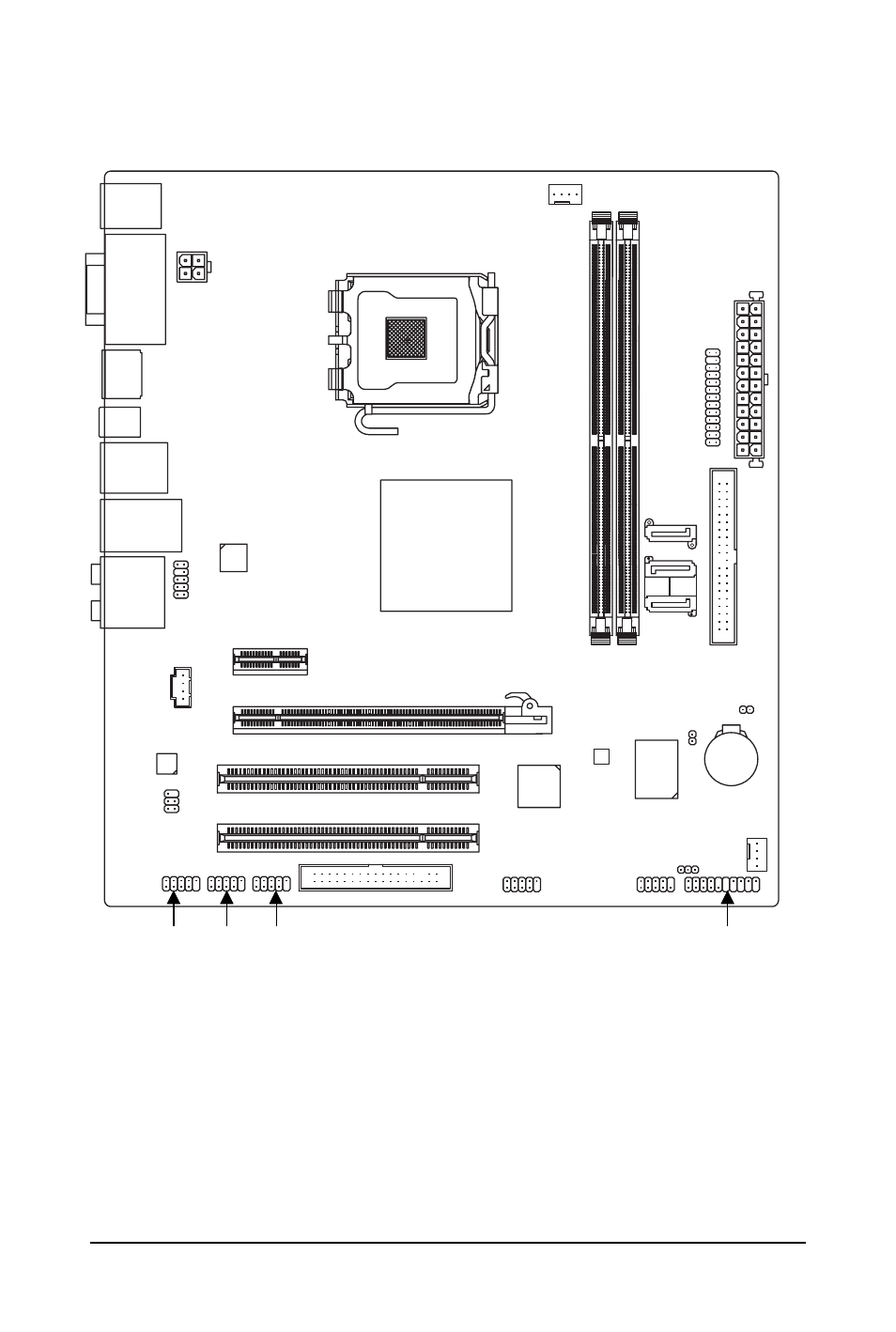 Ga-73pvm-s2h motherboard layout, Ga-73pvm-s2h | GIGABYTE LGA775 Socket Motherboard for Intel GA-73PVM-S2H User Manual | Page 7 / 100