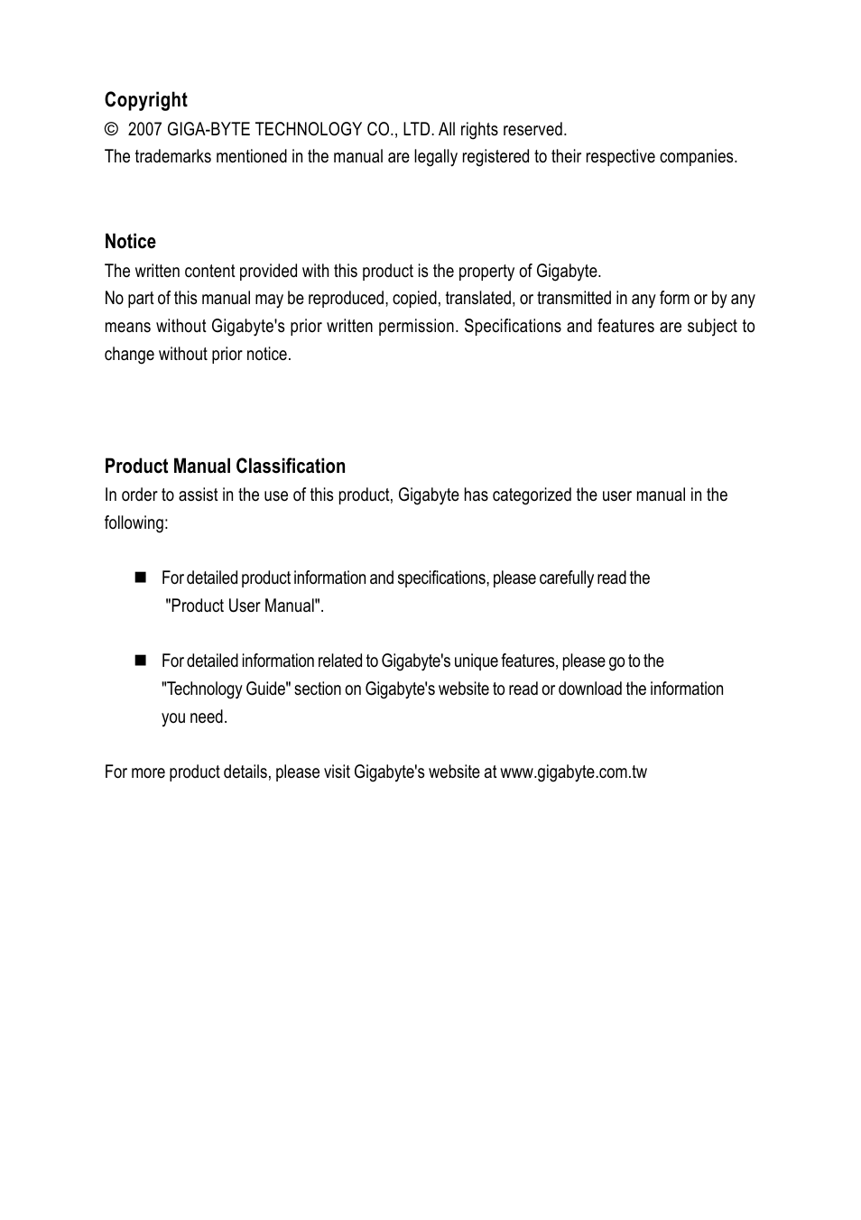 GIGABYTE GA-965GM-DS2 User Manual | Page 3 / 88