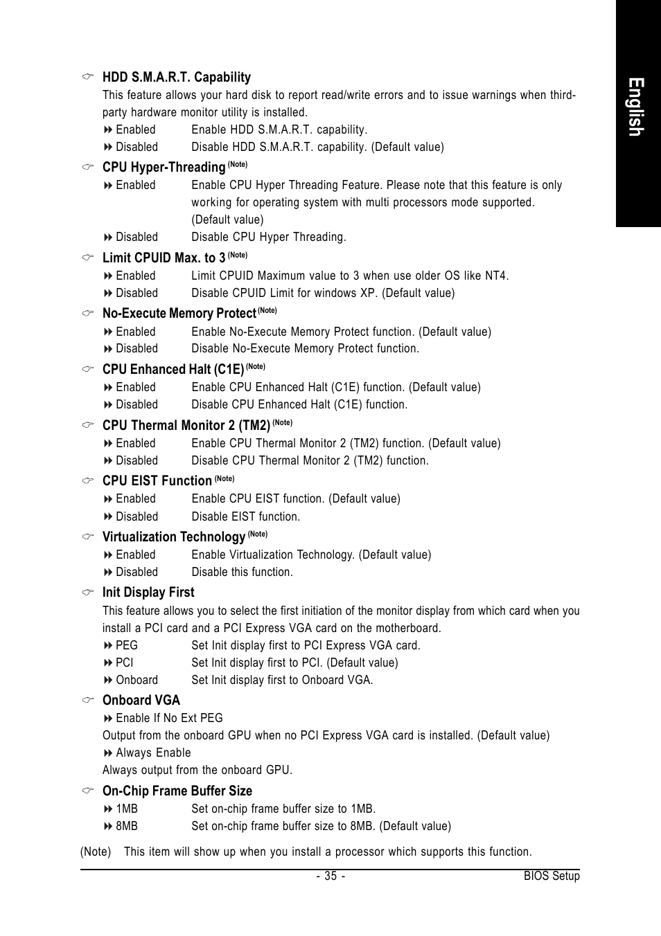 English | GIGABYTE GA-965GM-DS2 User Manual | Page 35 / 88