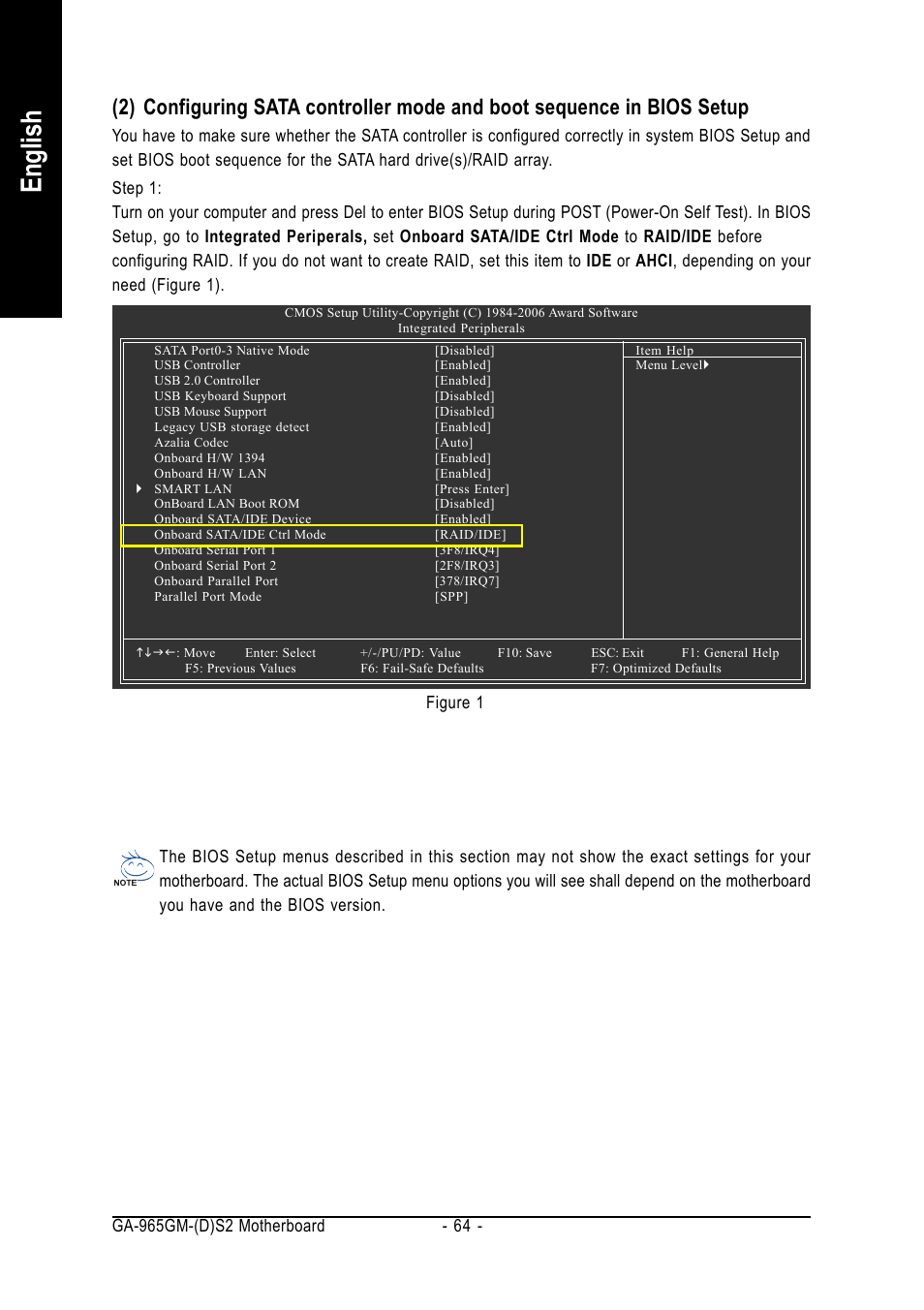 English, Figure 1 | GIGABYTE GA-965GM-DS2 User Manual | Page 64 / 88