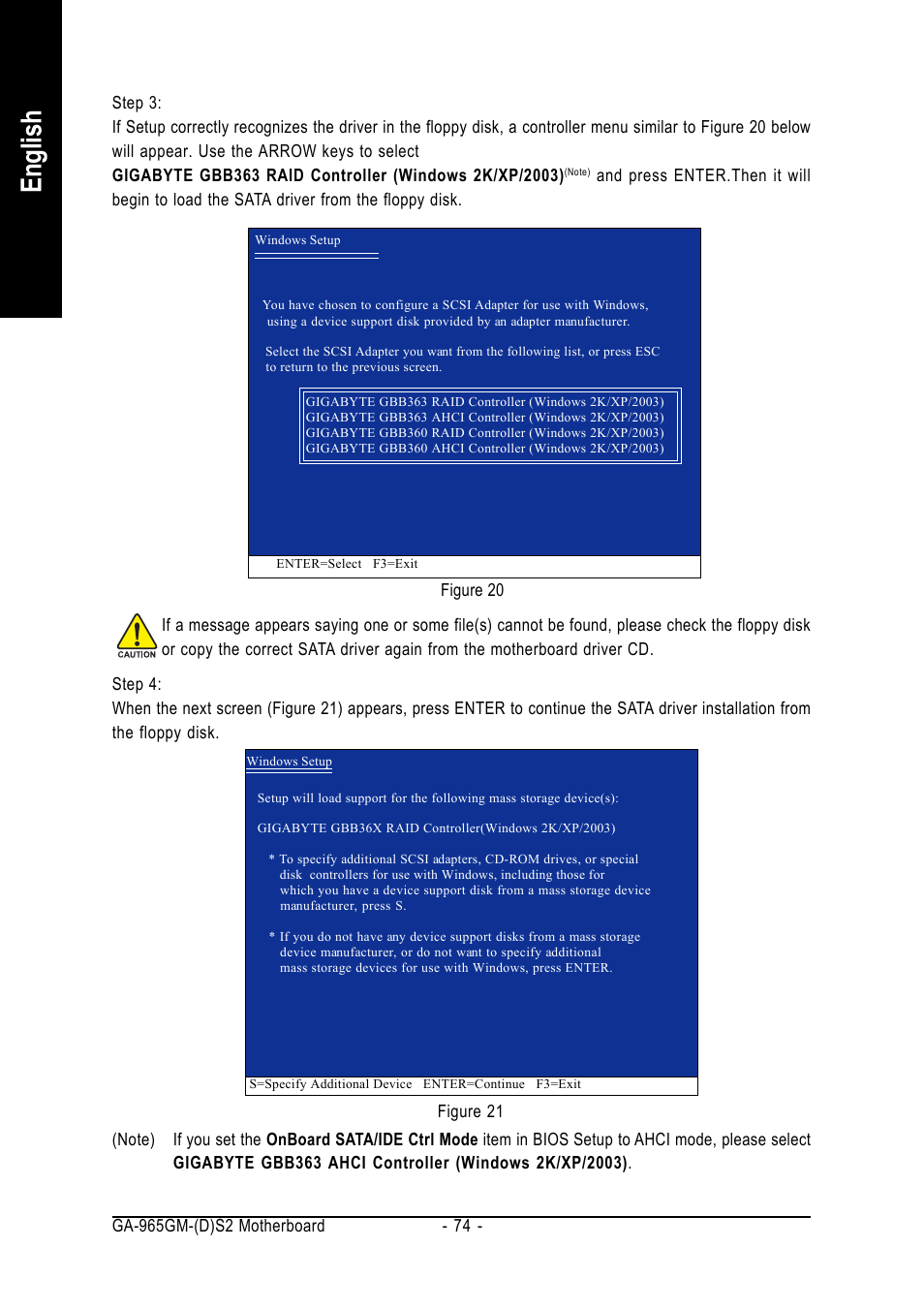English | GIGABYTE GA-965GM-DS2 User Manual | Page 74 / 88