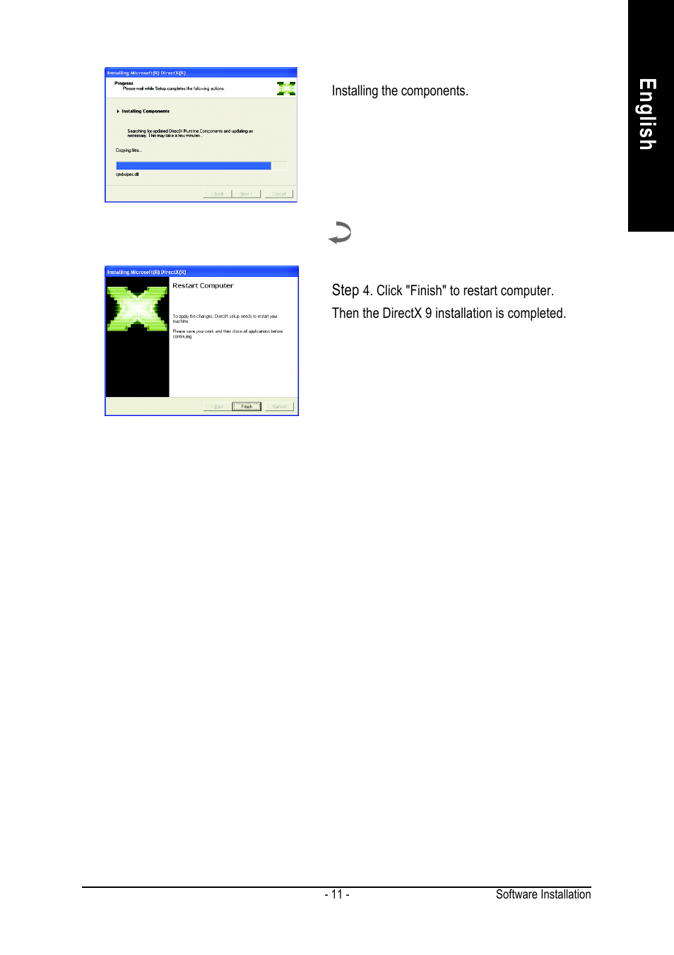 English | GIGABYTE GeForceTM 6600 Graphics Accelerator GV-N66256DP User Manual | Page 11 / 34