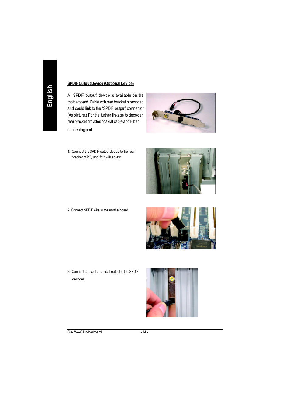 English | GIGABYTE GA-7VAC User Manual | Page 78 / 96