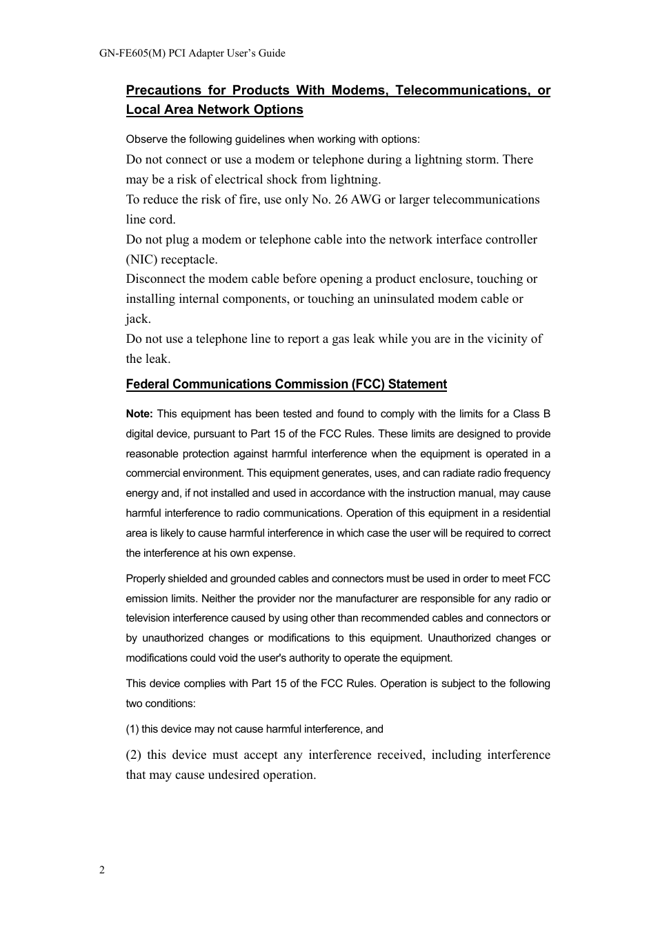 GIGABYTE GN-FE605(M) User Manual | Page 4 / 38
