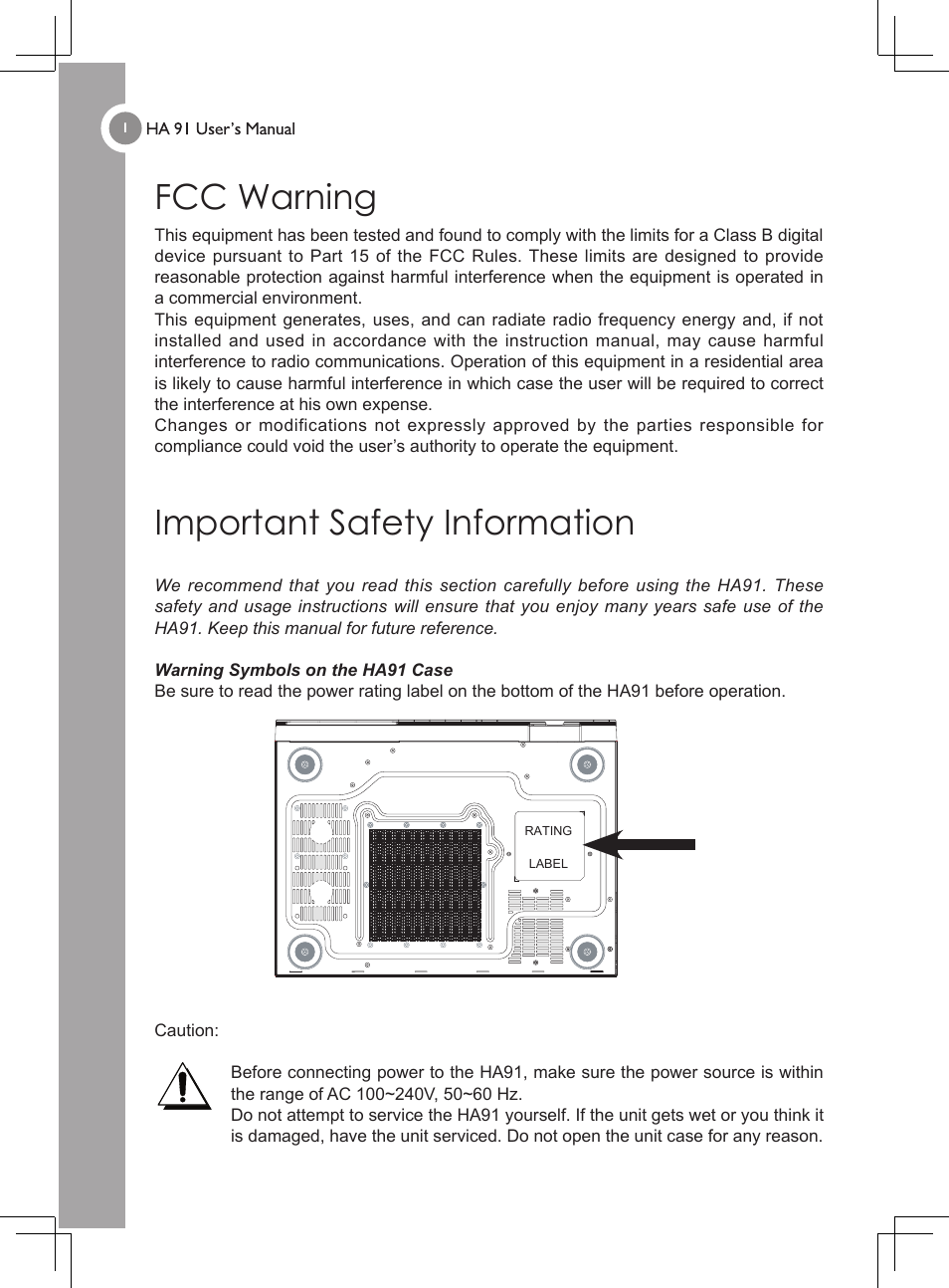 Fcc warning, Important safety information | GIGABYTE 4635 User Manual | Page 2 / 26