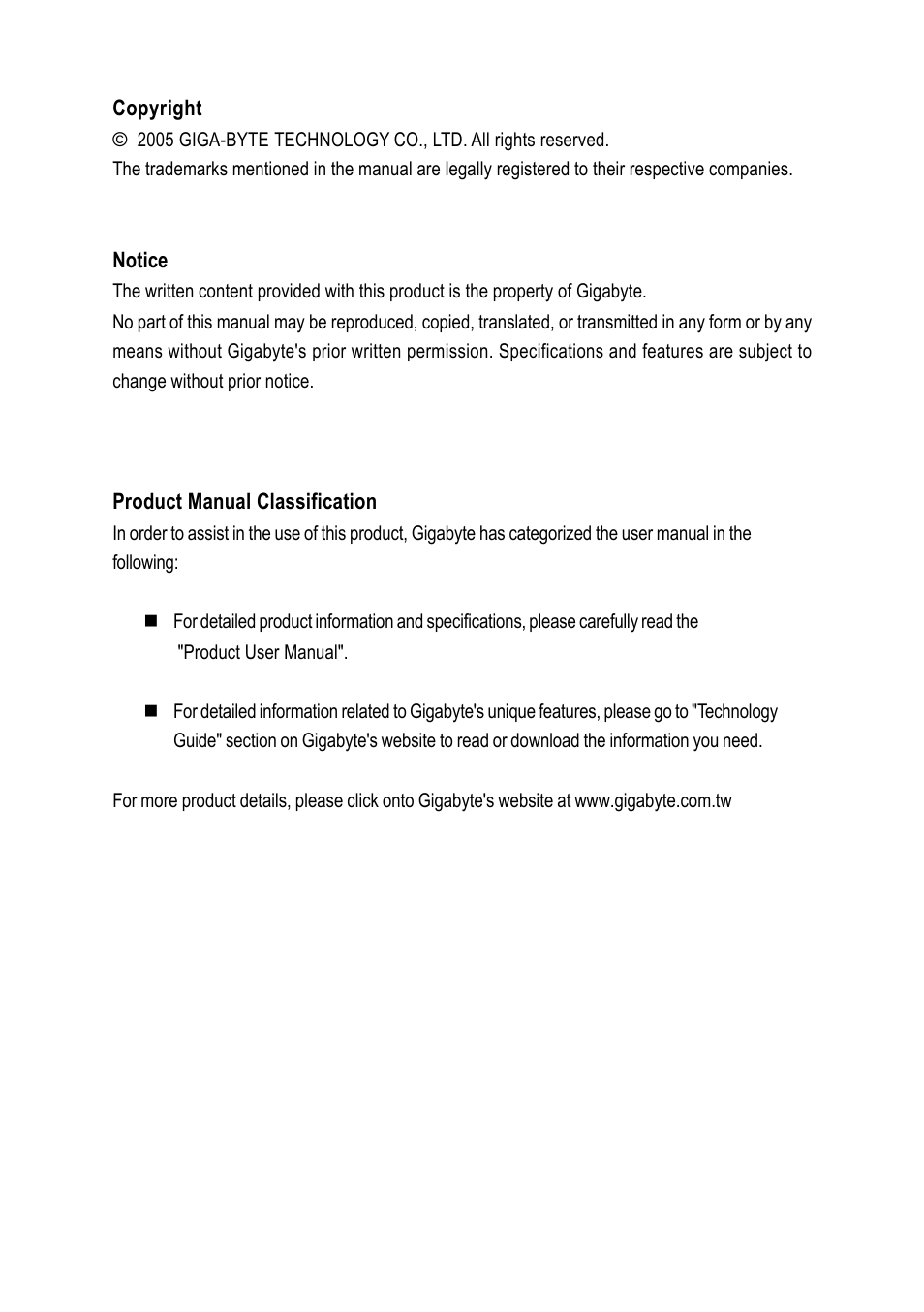 GIGABYTE GA-8VM800M-775 User Manual | Page 3 / 88