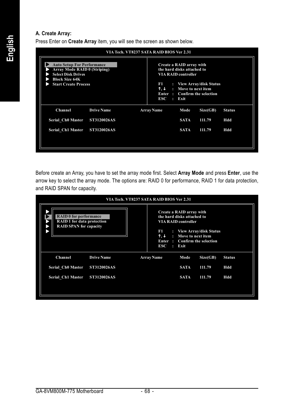 English | GIGABYTE GA-8VM800M-775 User Manual | Page 68 / 88