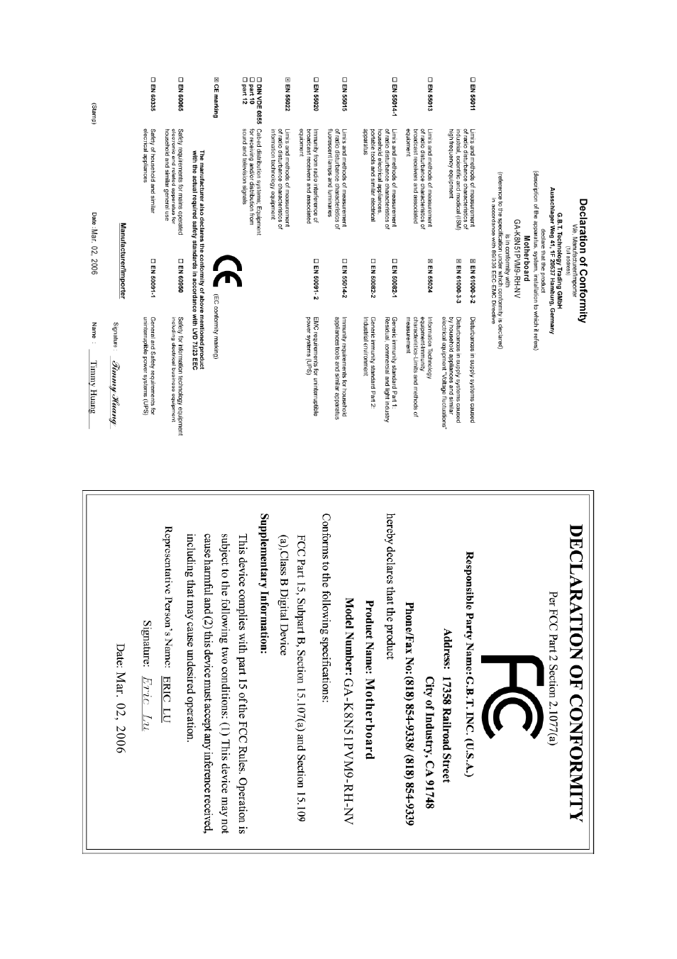 GIGABYTE AMD Socket 939 Processor Motherboard GA-K8N51PVM9-RH User Manual | Page 2 / 96