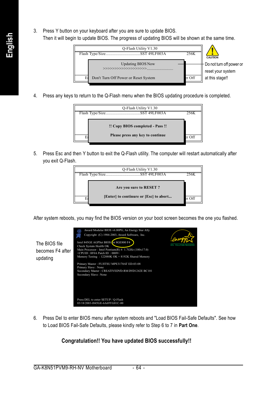 English | GIGABYTE AMD Socket 939 Processor Motherboard GA-K8N51PVM9-RH User Manual | Page 64 / 96