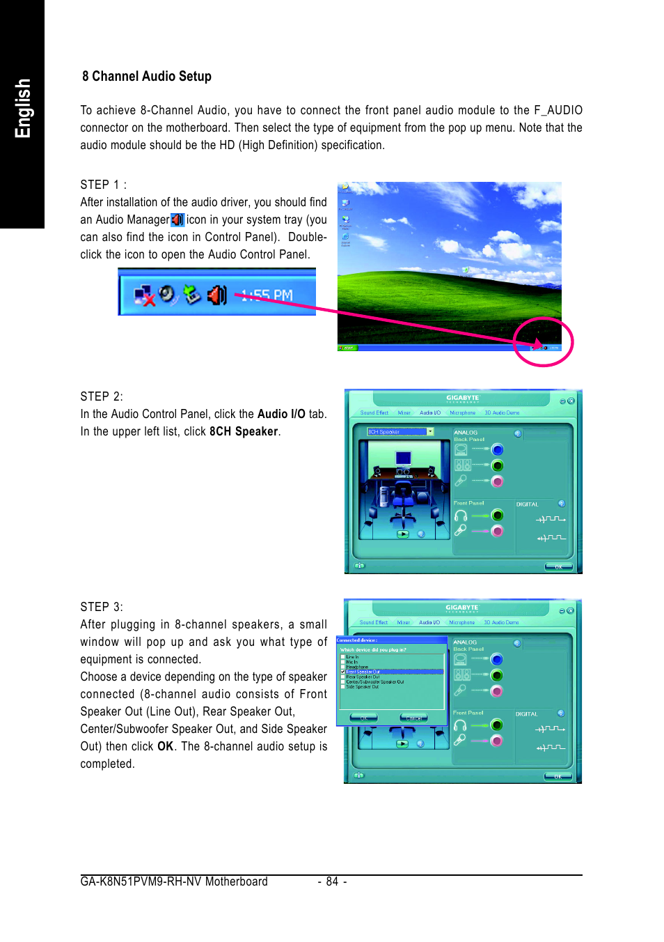 English | GIGABYTE AMD Socket 939 Processor Motherboard GA-K8N51PVM9-RH User Manual | Page 84 / 96