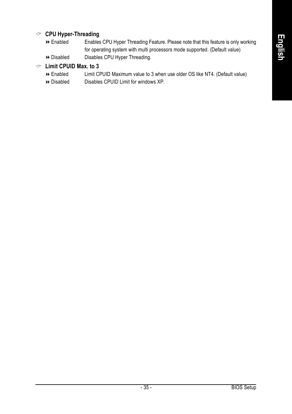 English | GIGABYTE GA-8ANXP-D User Manual | Page 35 / 88