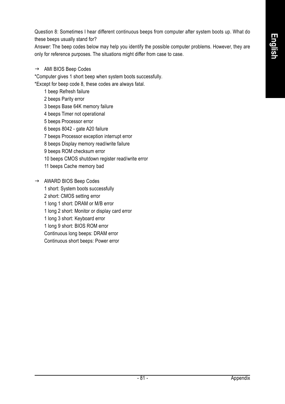 English | GIGABYTE GA-8ANXP-D User Manual | Page 81 / 88