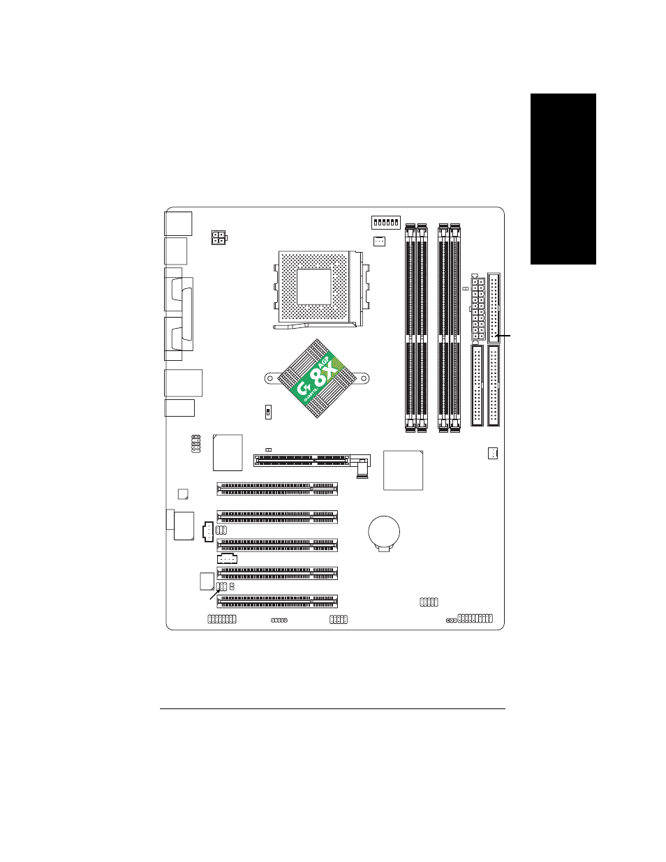 English, Ga-7n400e(-l) motherboard layout, Ga-7n400e | GIGABYTE 5225 User Manual | Page 11 / 97