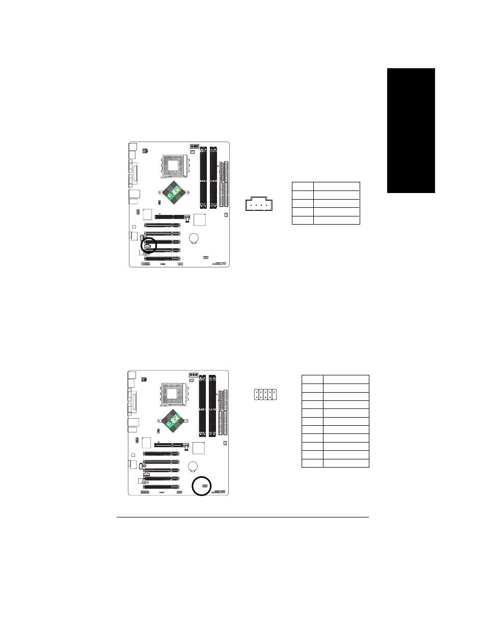 English, 16) aux_in (aux in connector), 17) f_usb (front usb connector, yellow) | GIGABYTE 5225 User Manual | Page 31 / 97