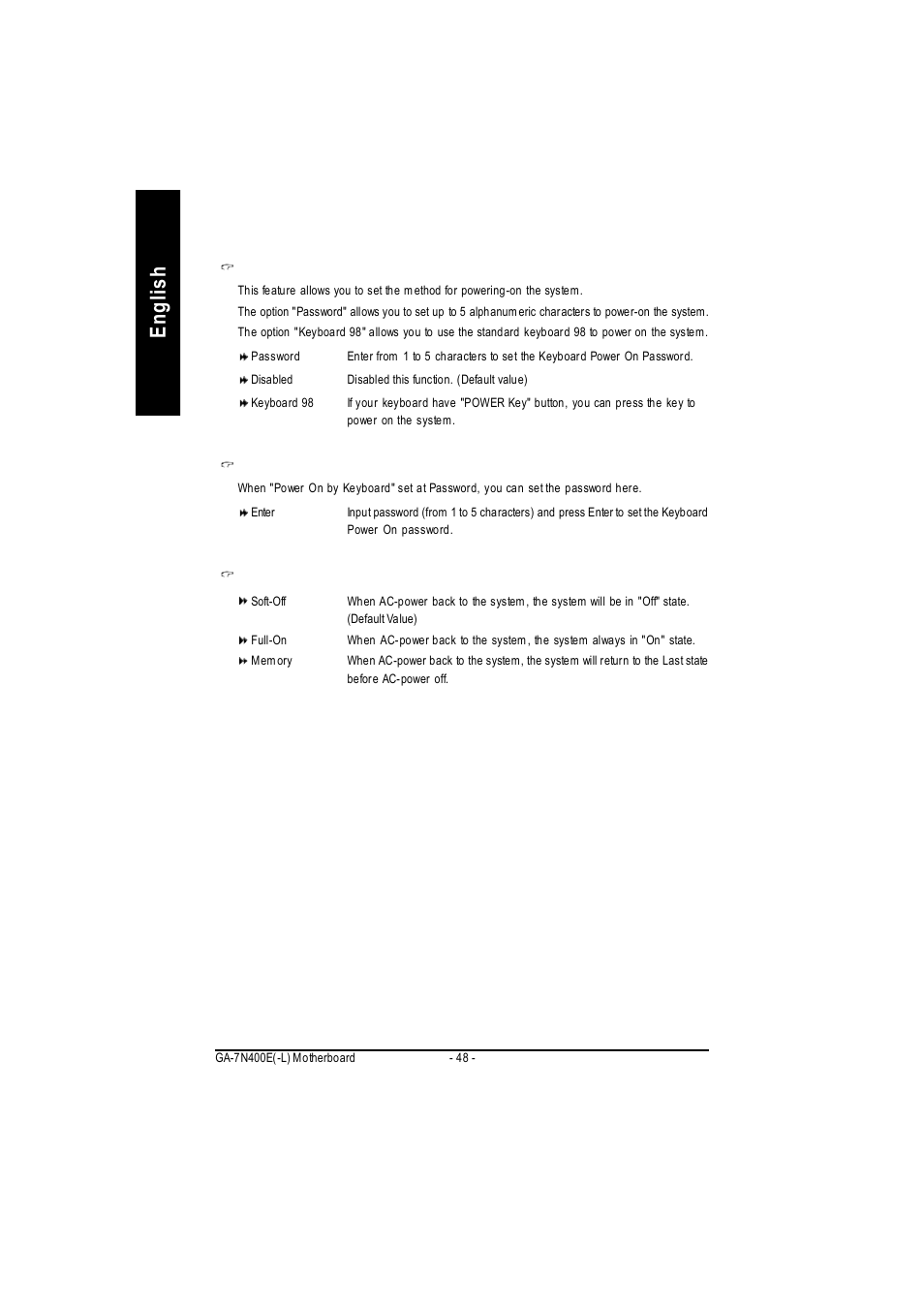 English | GIGABYTE 5225 User Manual | Page 52 / 97