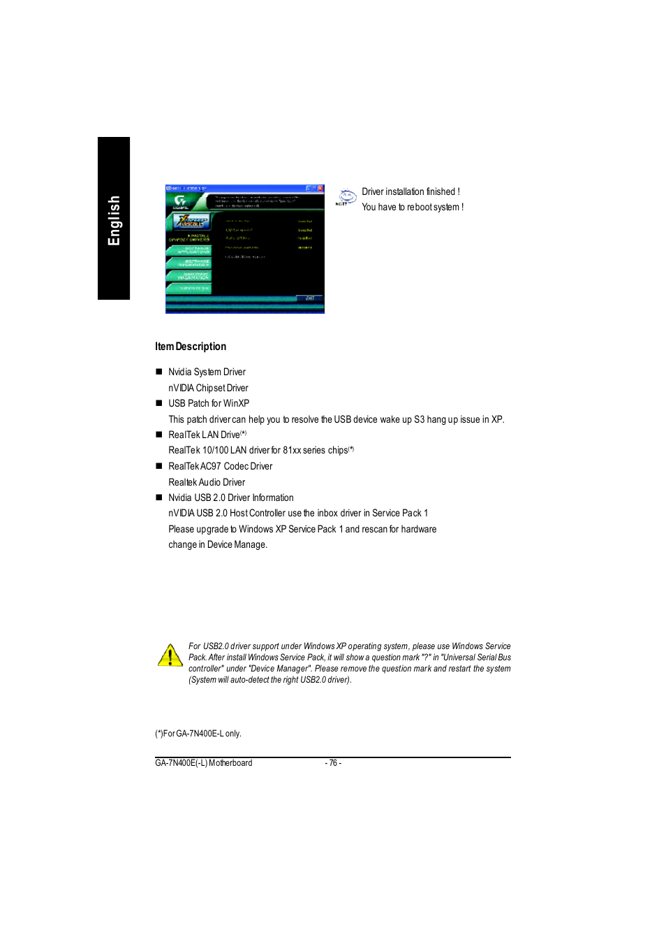 English | GIGABYTE 5225 User Manual | Page 81 / 97