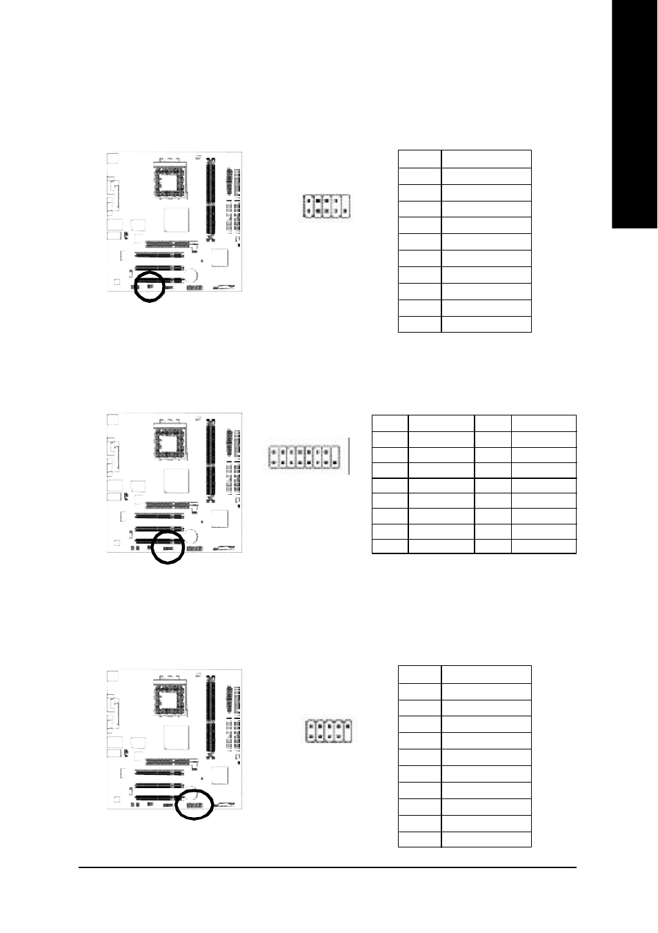 English, 12) comb (com b connector), 13) game (game connector) | 14) f_usb1 / f_usb2 (front usb connector) | GIGABYTE 7VM333M-RZ User Manual | Page 17 / 36